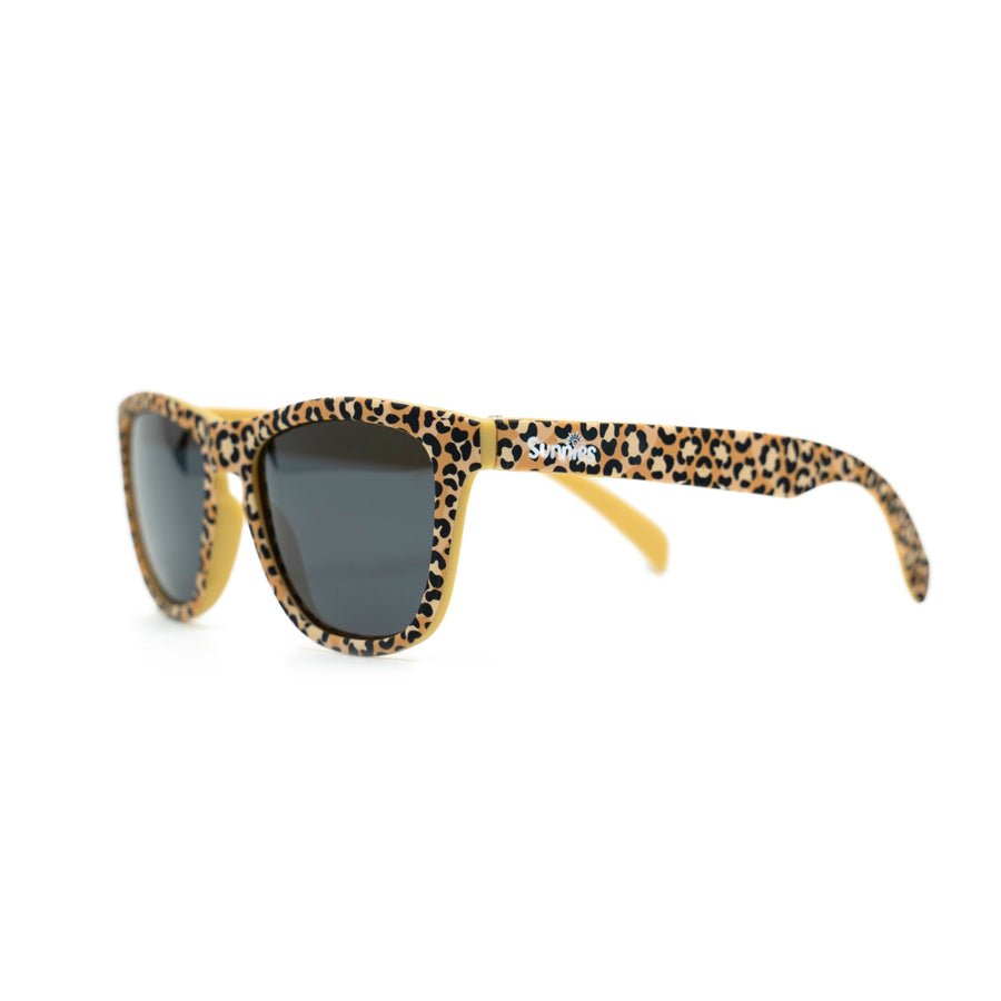 Leopard print kids polarized sunglasses by Sunnies