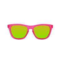 Thumbnail for Front view of kids sunglasses with a pink frame and polarized lenses