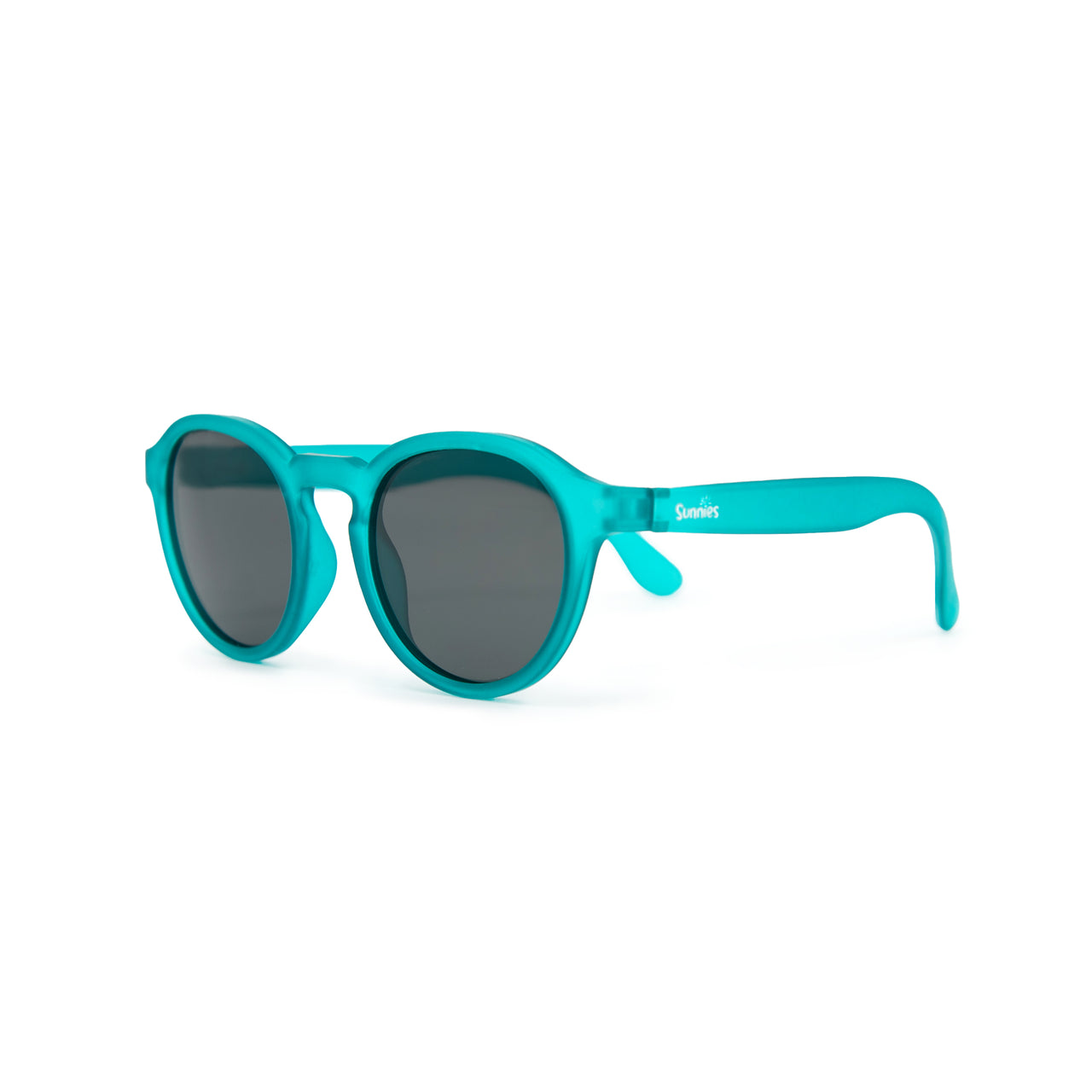 Teal Me a Secret - Teal Round Frame Sunglasses for Kids (Pre-Order)