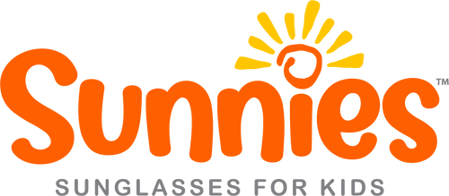 Sunnies shades logo for kids polarized sunglasses in fun colors and prints that offers polarized lenses standard and 100% UVA/UVB protection on all Sunnies.