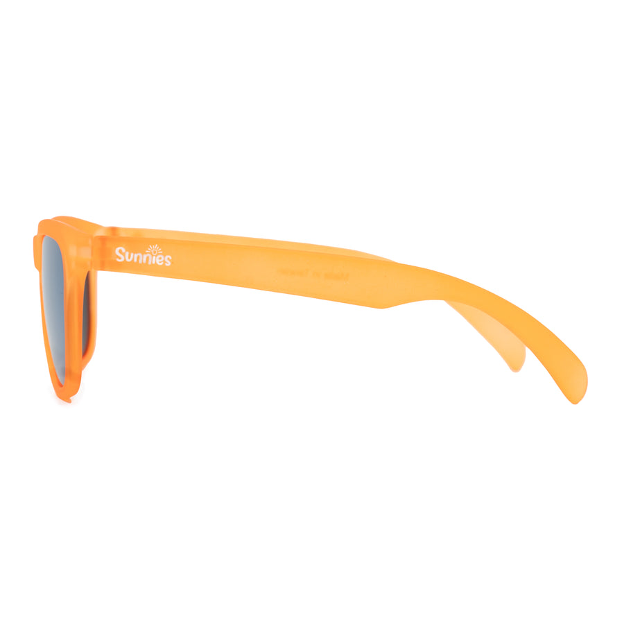 Chillin Like A Villain — Vibrant Orange Frame Sunglasses For Kids