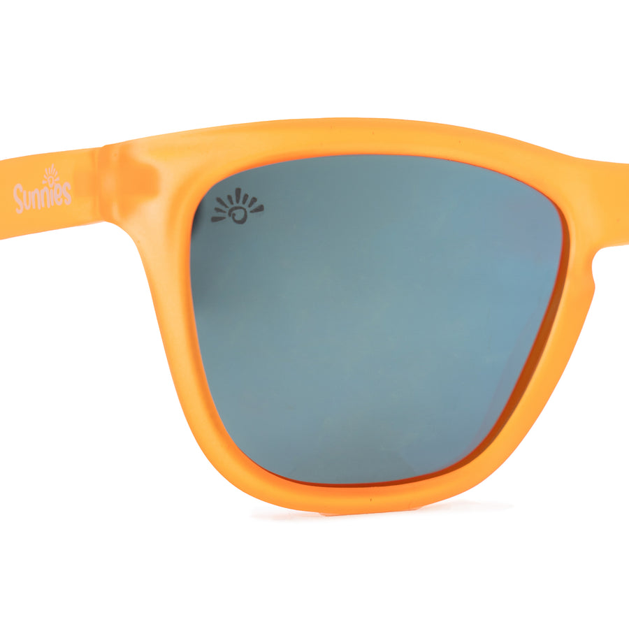 Chillin Like A Villain — Vibrant Orange Frame Sunglasses For Kids