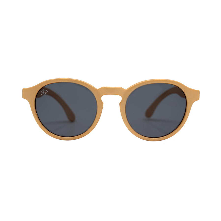 Go for the Gold! - Gold Round Frame Sunglasses for Kids