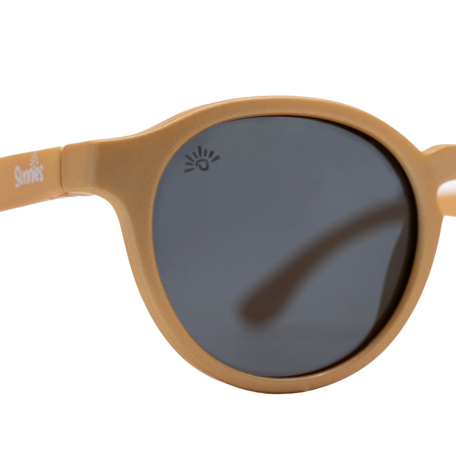 Go for the Gold! - Gold Round Frame Sunglasses for Kids