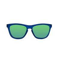 Front view of kids blue polarized sunglasses