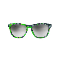 Thumbnail for Front view of kids polarized sunglasses in a green camo print