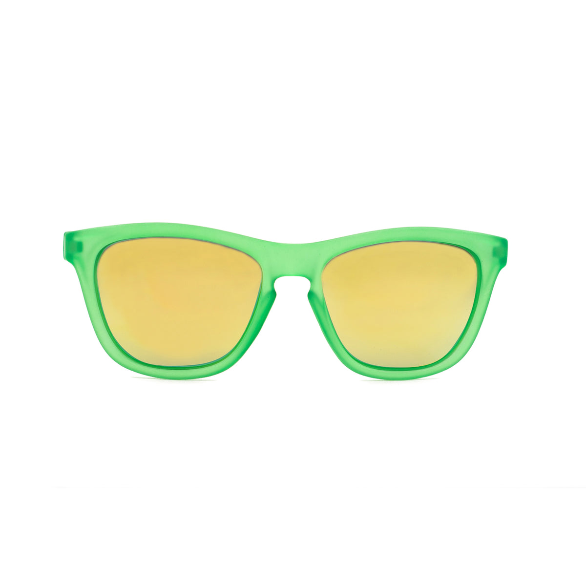 Front view of Sunnies green polarized kids sunglasses