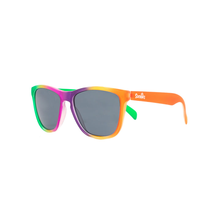 Adult Sunnies in a handpainted rainbow frame from our kiddo and me collection