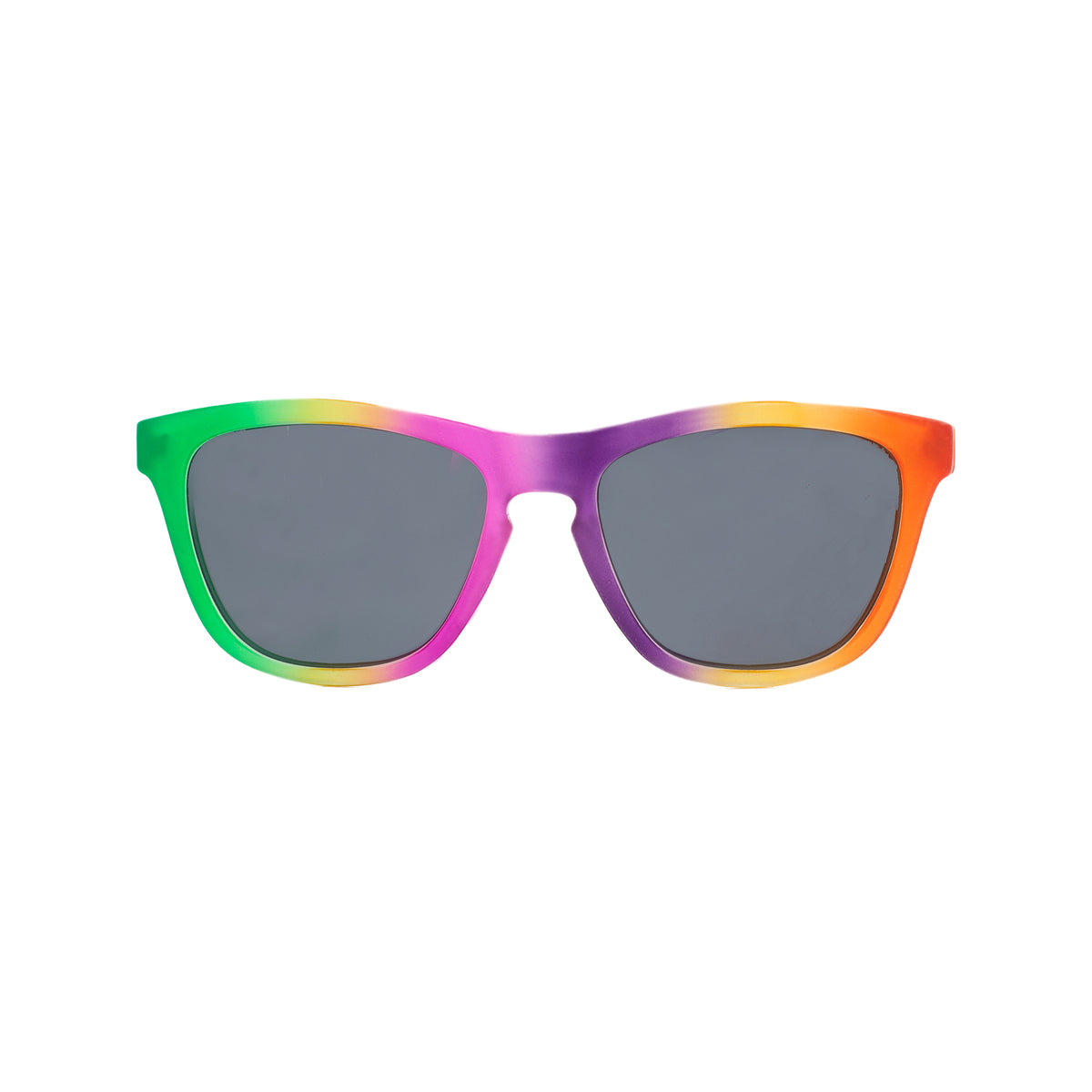 Front view of rainbow kids sunglasses