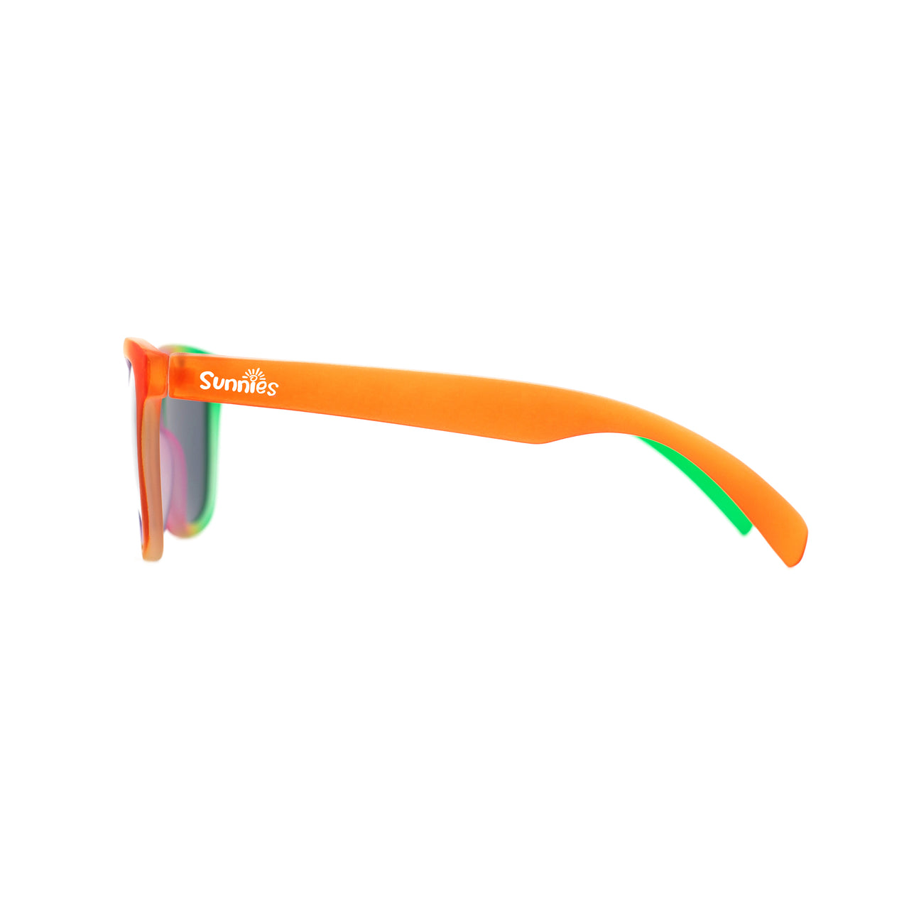 Side view of rainbow kids polarized sunglasses