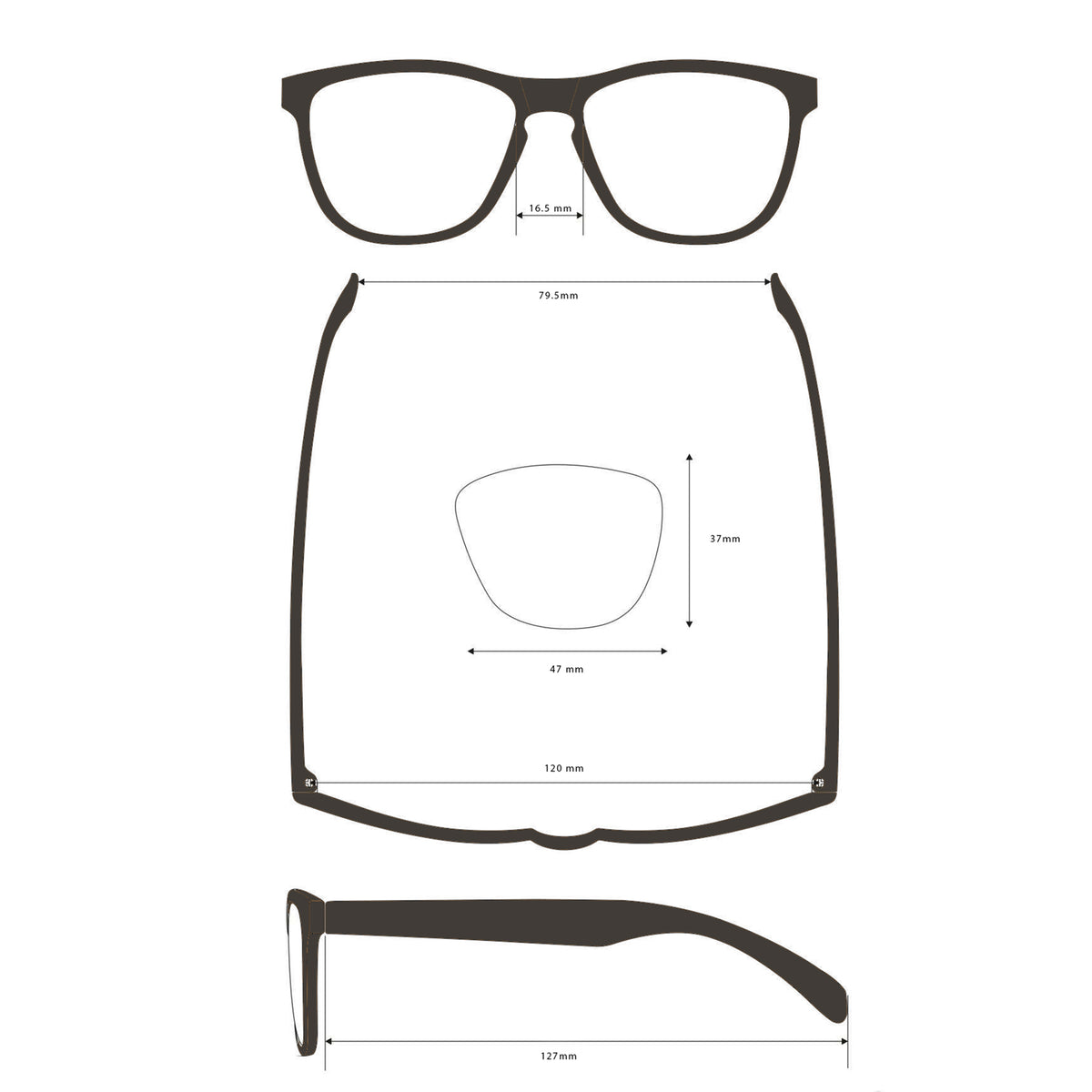 Sunnies kids sunglasses size chart