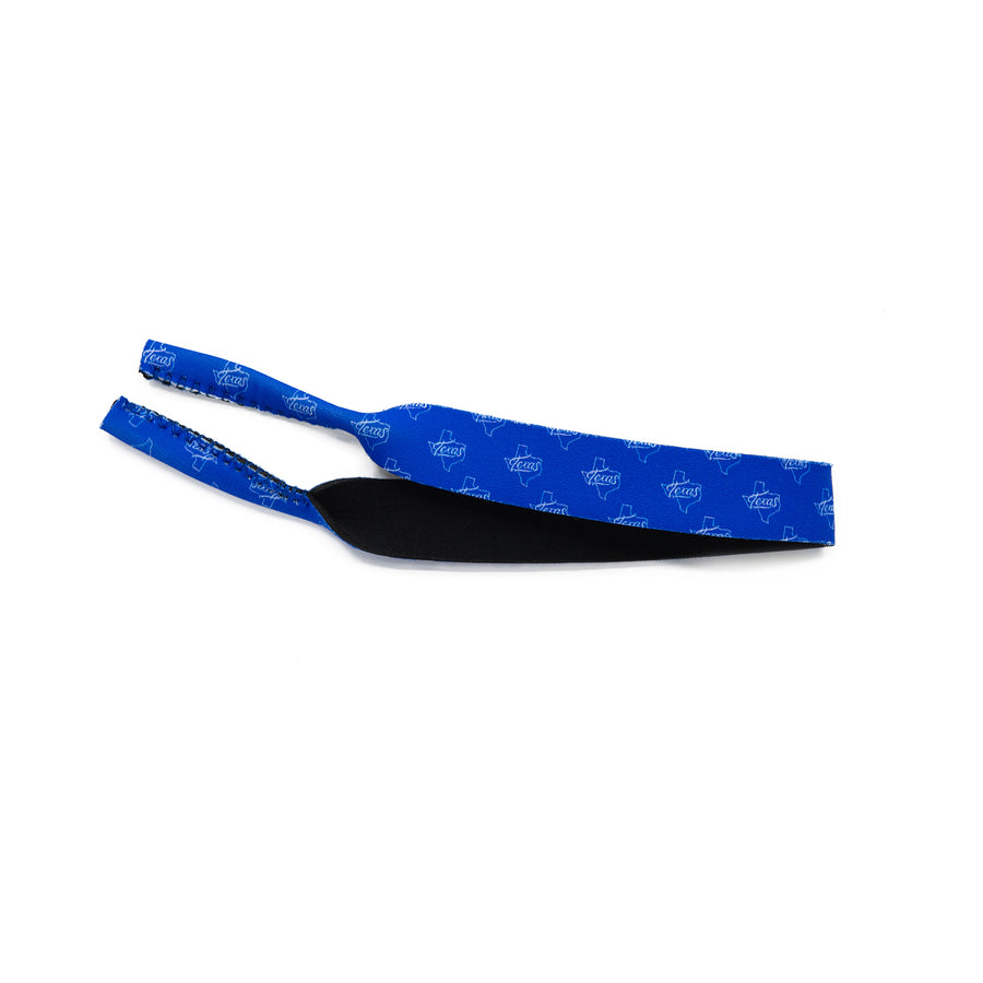 Kids neoprene sunglass strap in Texas print