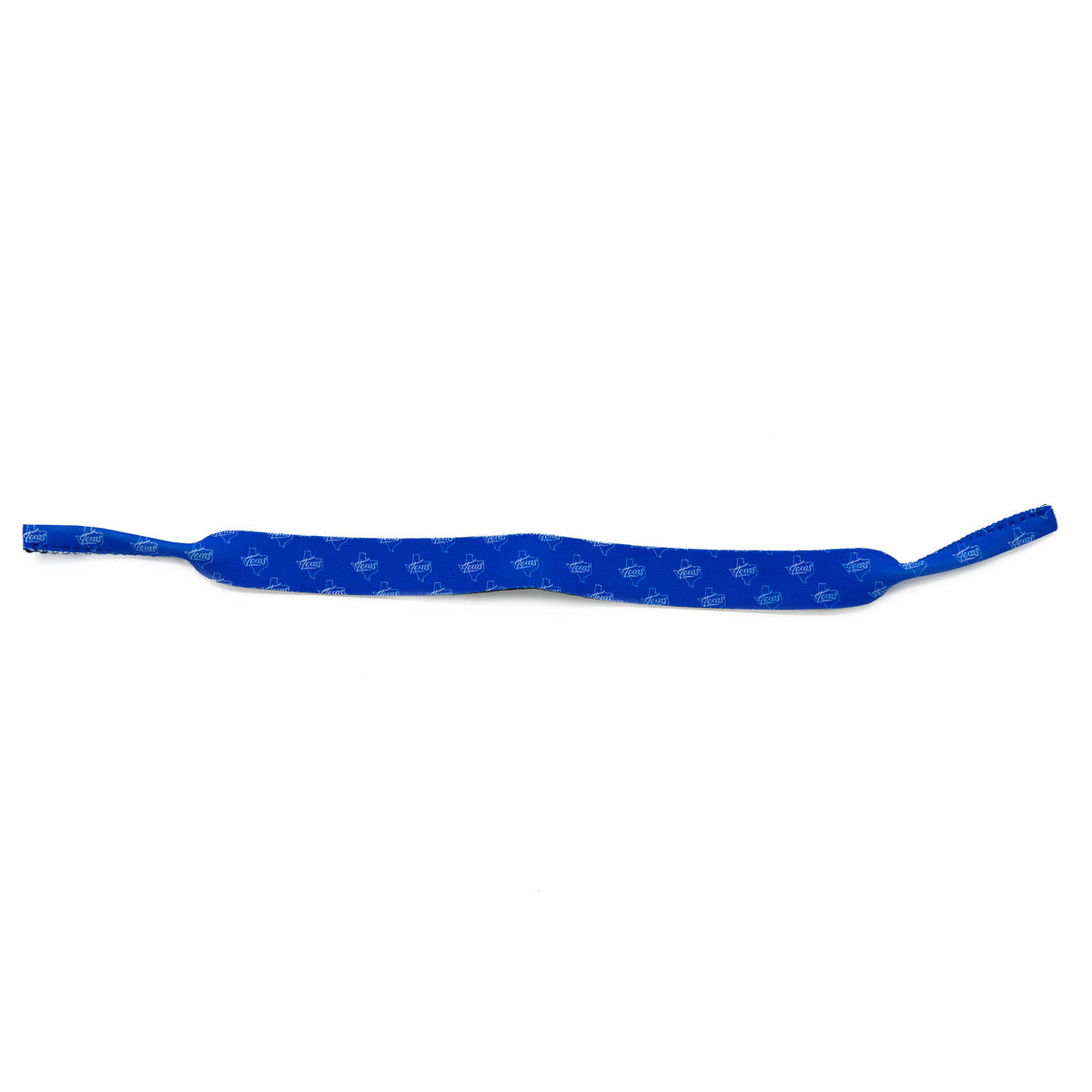 Kids sunglass strap in a neoprene Texas print fabric